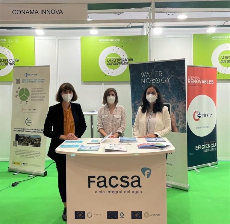 FACSA comparte su apuesta por la innovación y la economía circular en el sector del agua en Conama 2020