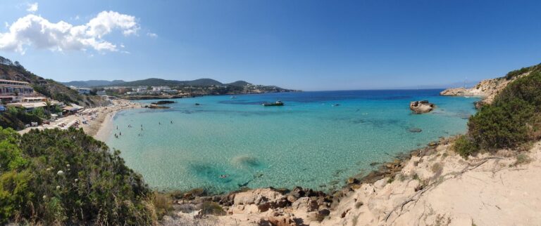 Facsa evita la proliferación de algas invasoras en Cala Tarida, Ibiza