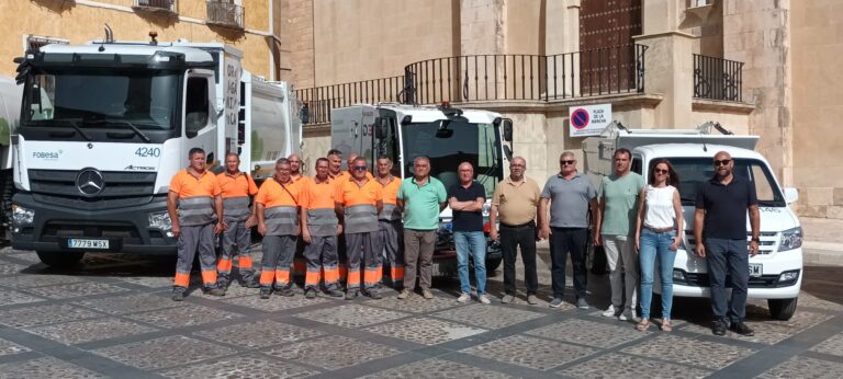 El Ayuntamiento de Chinchilla de Montearagón y Fobesa modernizan el servicio de limpieza con nueva flota de vehículos