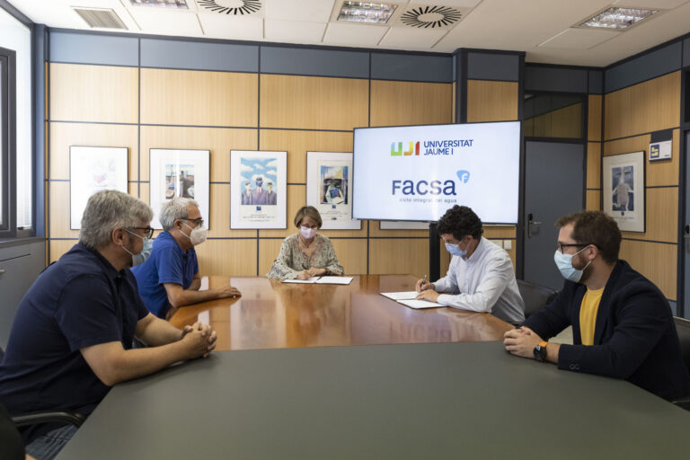 FACSA y la UJI renuevan el convenio para la Cátedra FACSA de Innovación en el Ciclo Integral del Agua