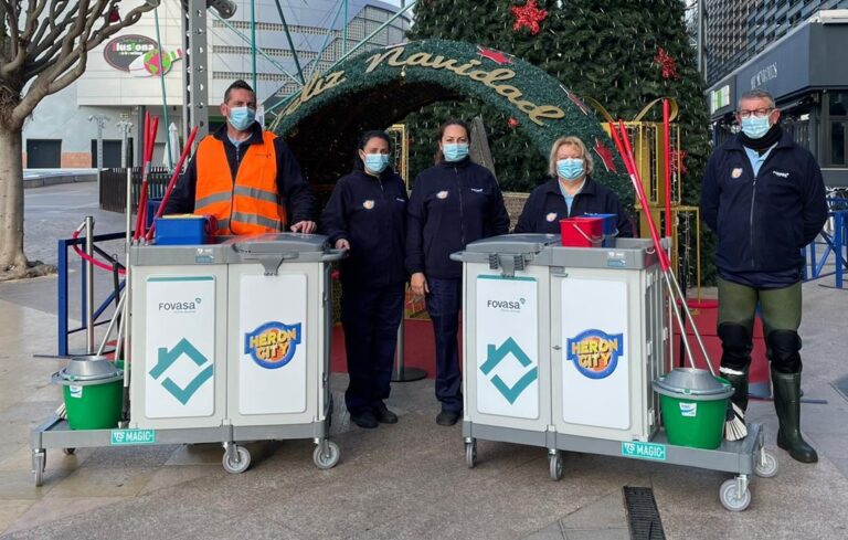 Heron City confía a FOVASA Facility Services la limpieza de sus instalaciones