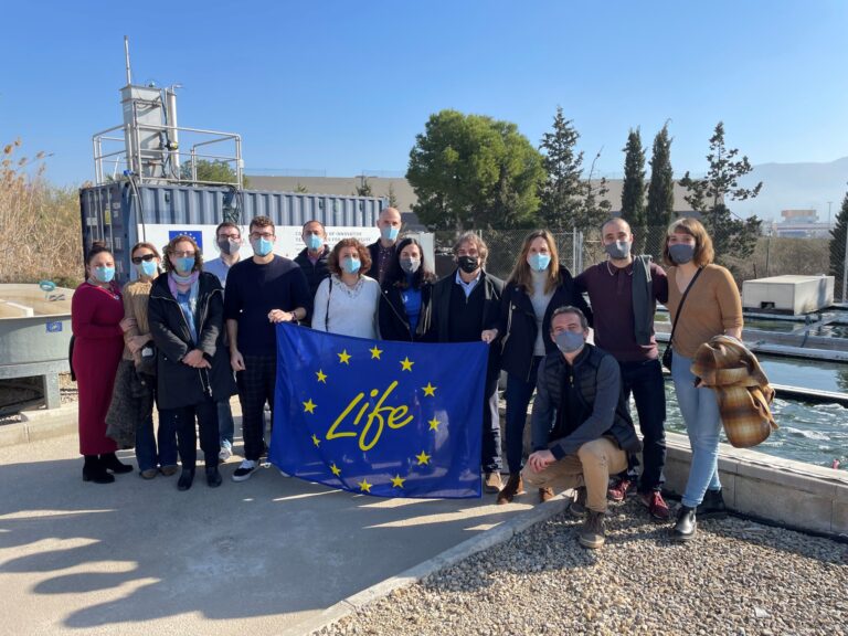 LIFE AMIA ya obtiene 500 litros de agua depurada por hora en la EDAR de Alhama de Murcia con bajo consumo energético