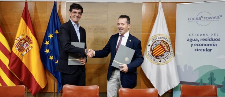 La economía circular y el fomento del talento joven en el foco de la renovación de la Cátedra de Facsa y Fovasa en la UPV