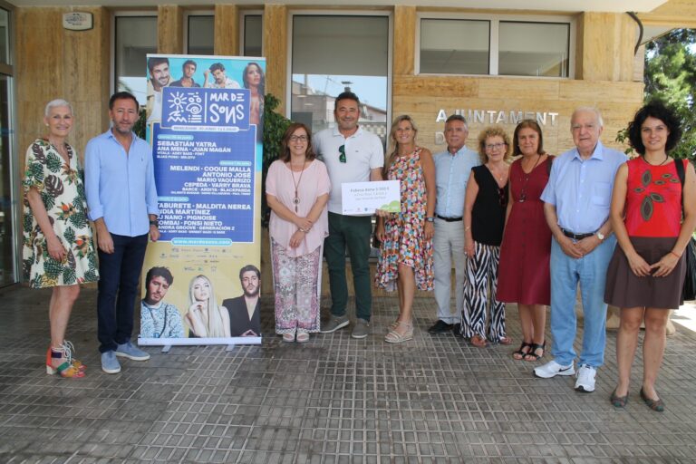 Fobesa impulsa la acción social del festival Mar de Sons con la aportación de tres mil euros para las entidades sociales de Benicàssim