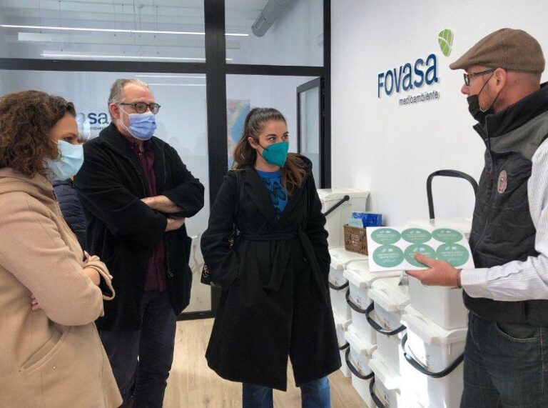 La Generalitat apoya el modelo de alta eficiencia de gestión de residuos implantado por FOVASA en Pedreguer
