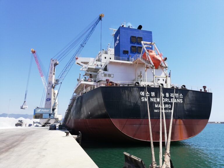 Portsur y Saint Gobain Placo Ibérica realizan el mayor embarque de la historia de PortCastelló