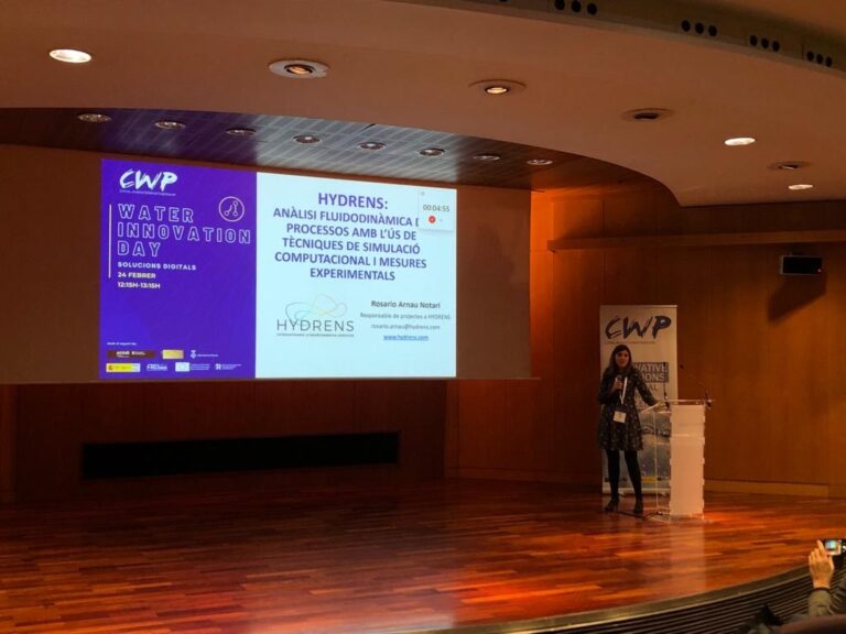 Hydrens pone en valor su experiencia en el análisis fluidodinámico de procesos con el uso de técnicas de simulación computacional en Water Innovation Day
