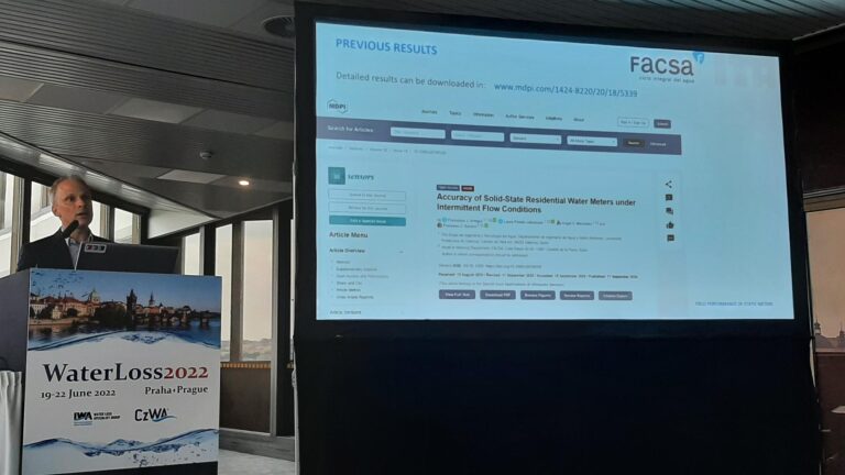 Facsa pone en valor su trabajo de investigación en el congreso de la International Water Association (IWA)