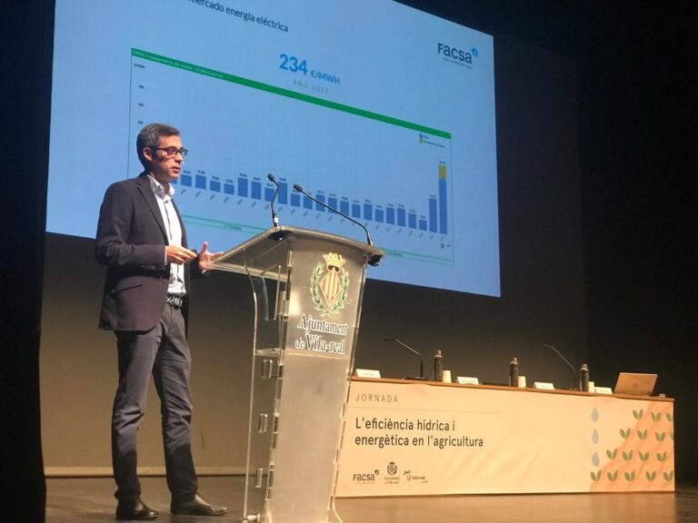 Facsa expone su propuesta de valor para aminorar los costes en la agricultura a través de la eficiencia hídrica y energética