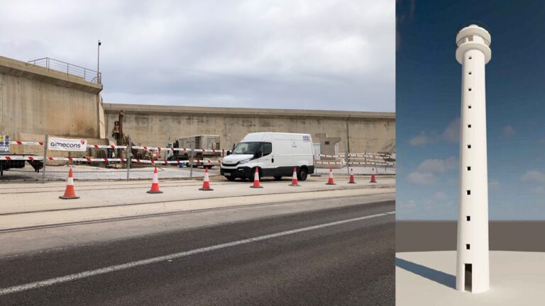 Gimecons comienza las obras de construcción del nuevo faro de PortCastelló