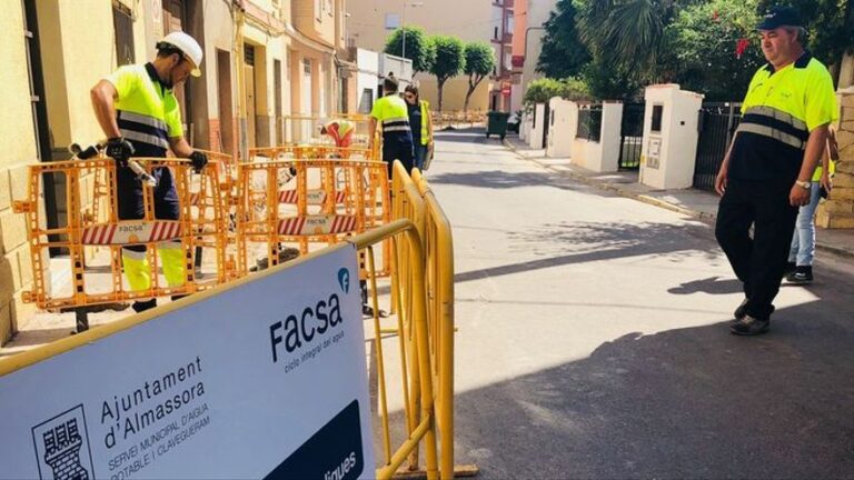 FACSA invertirá más de 200.000 euros en la renovación de la red de agua potable de Almassora